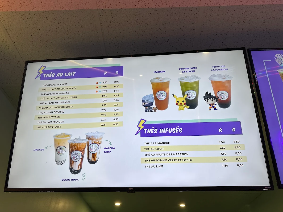 Menu, PLTHÉ ( Bubble tea & café )