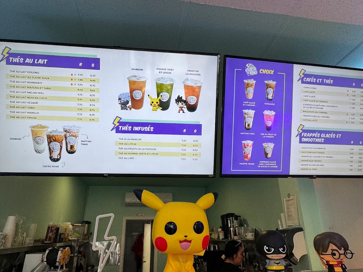 Menu, PLTHÉ ( Bubble tea & café )