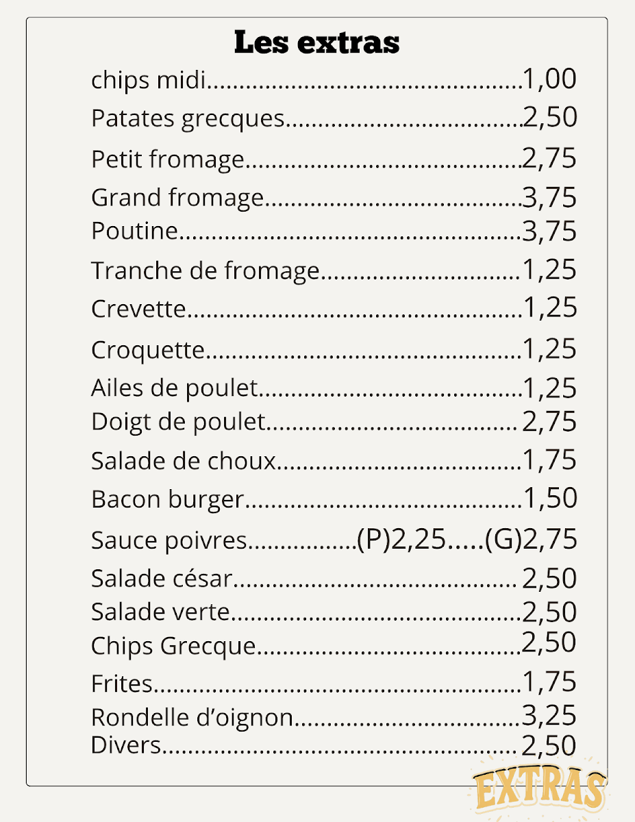 Menu, RestO'D