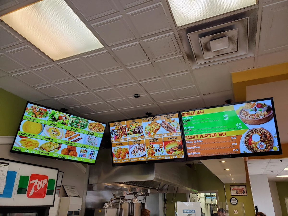 Menu, Zesty - Shawarma Saj Catering