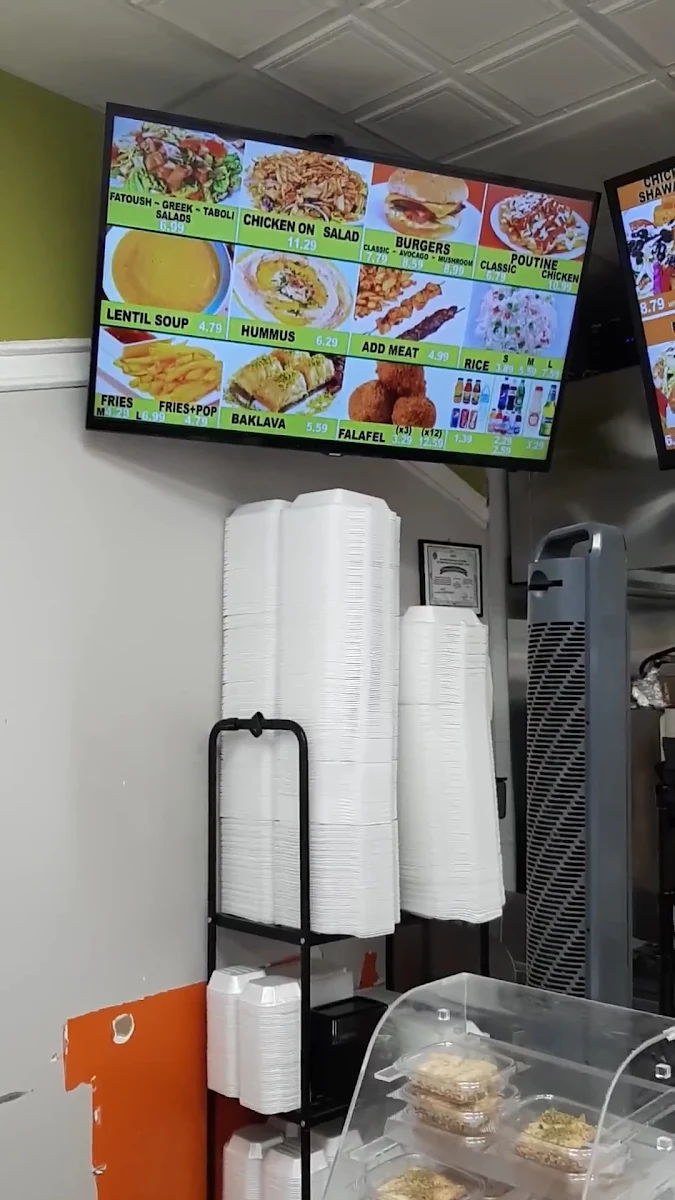 Menu, Zesty - Shawarma Saj Catering