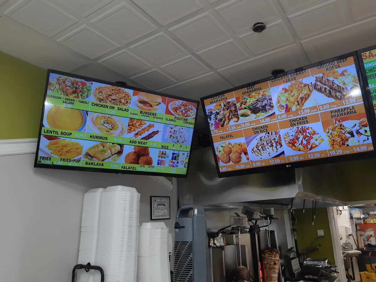Menu, Zesty - Shawarma Saj Catering