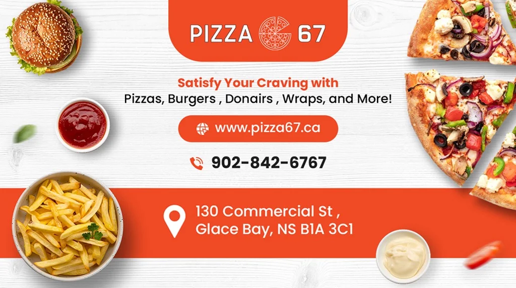Menu, Pizza 67