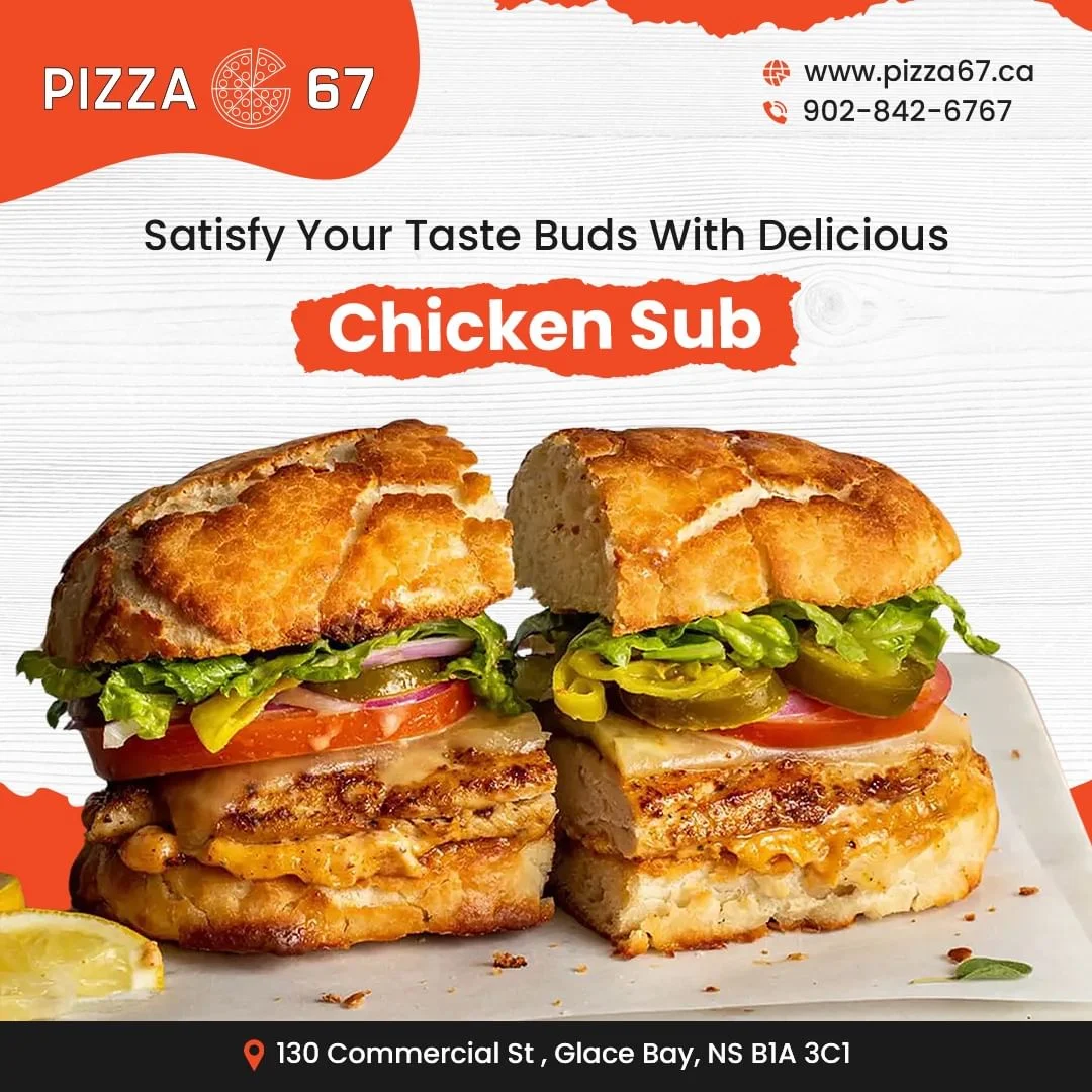 Menu, Pizza 67