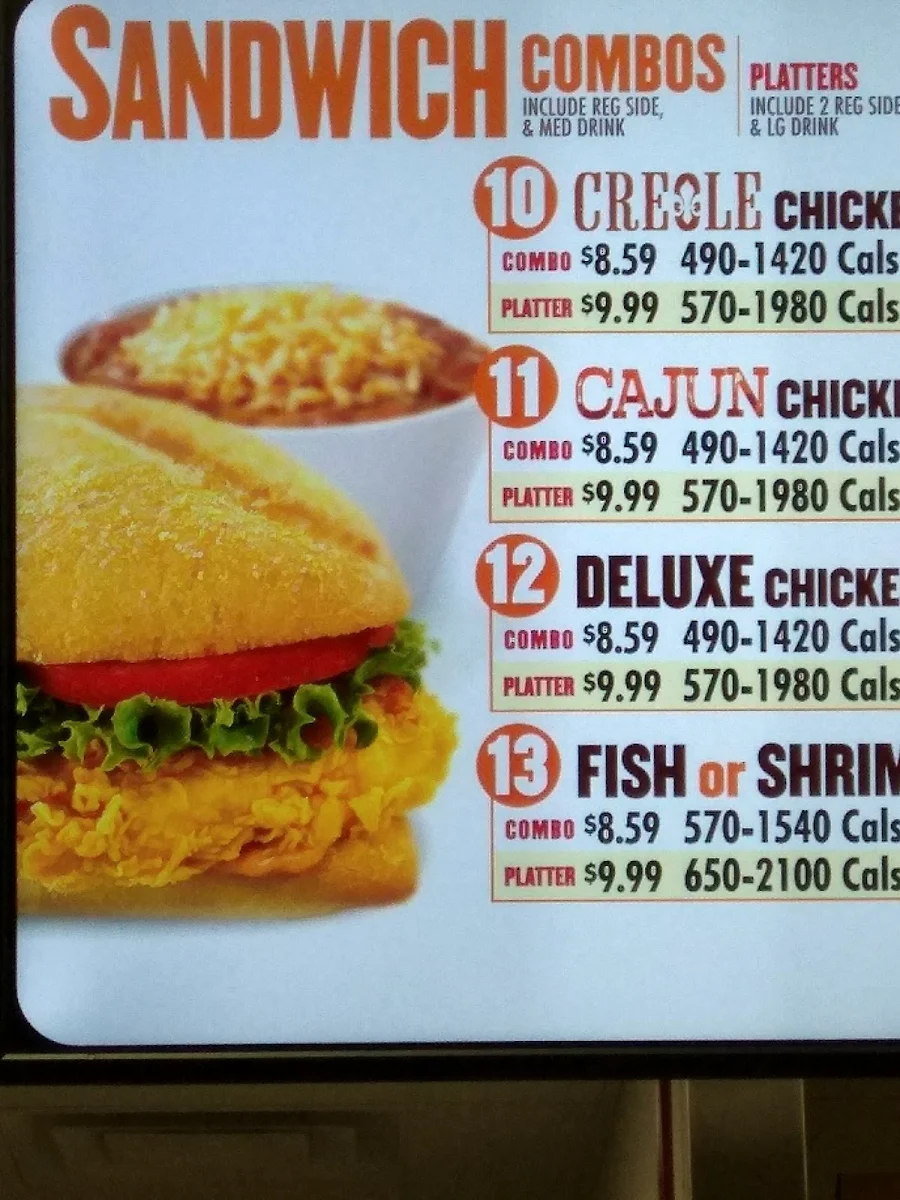 Menu, Papa Johns Pizza