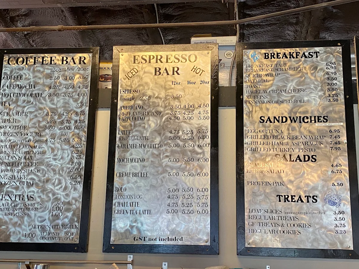 Menu, Bean Brokers