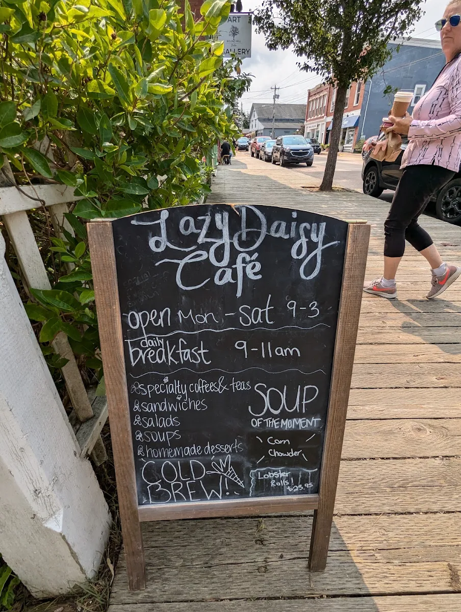 Menu, Lazy Daisy Café