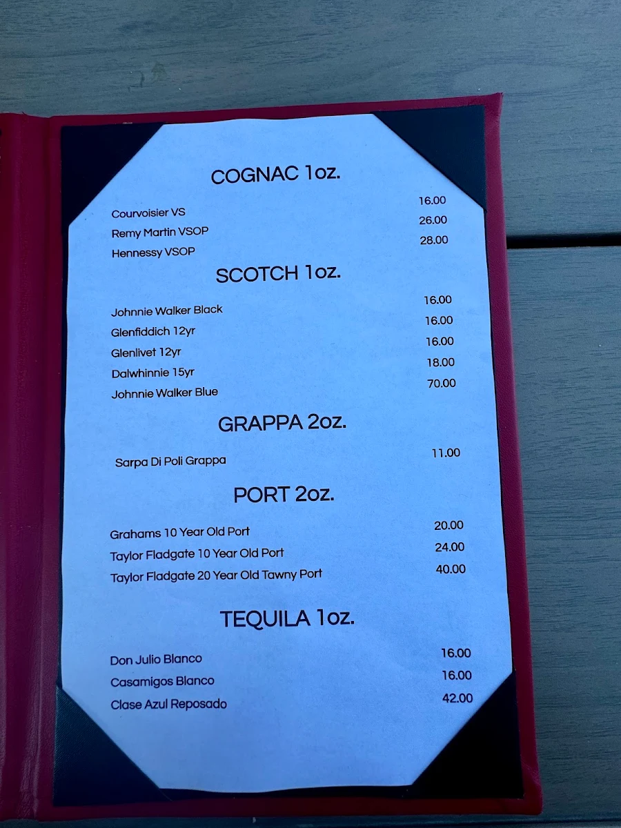 Menu, Magnone's Italian Kitchen