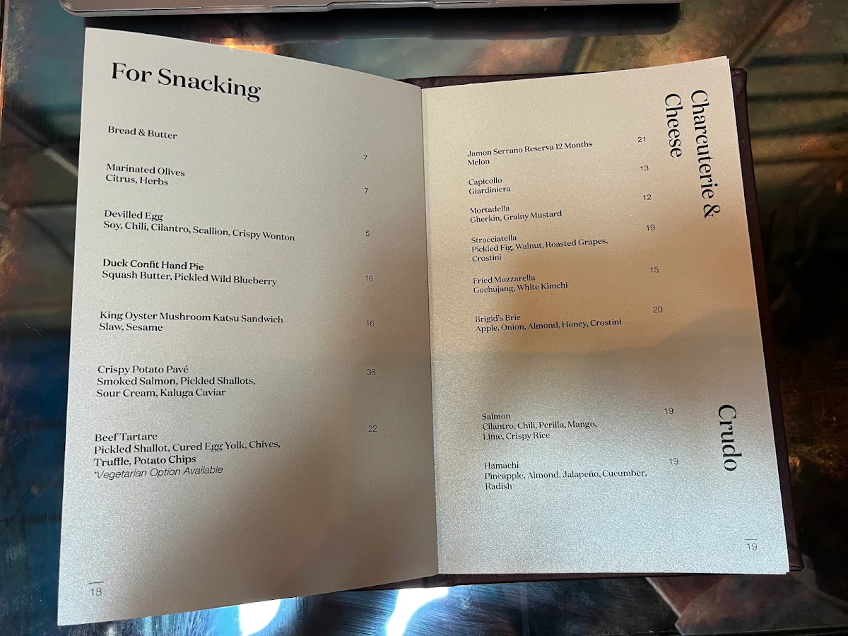 Menu, and/ore
