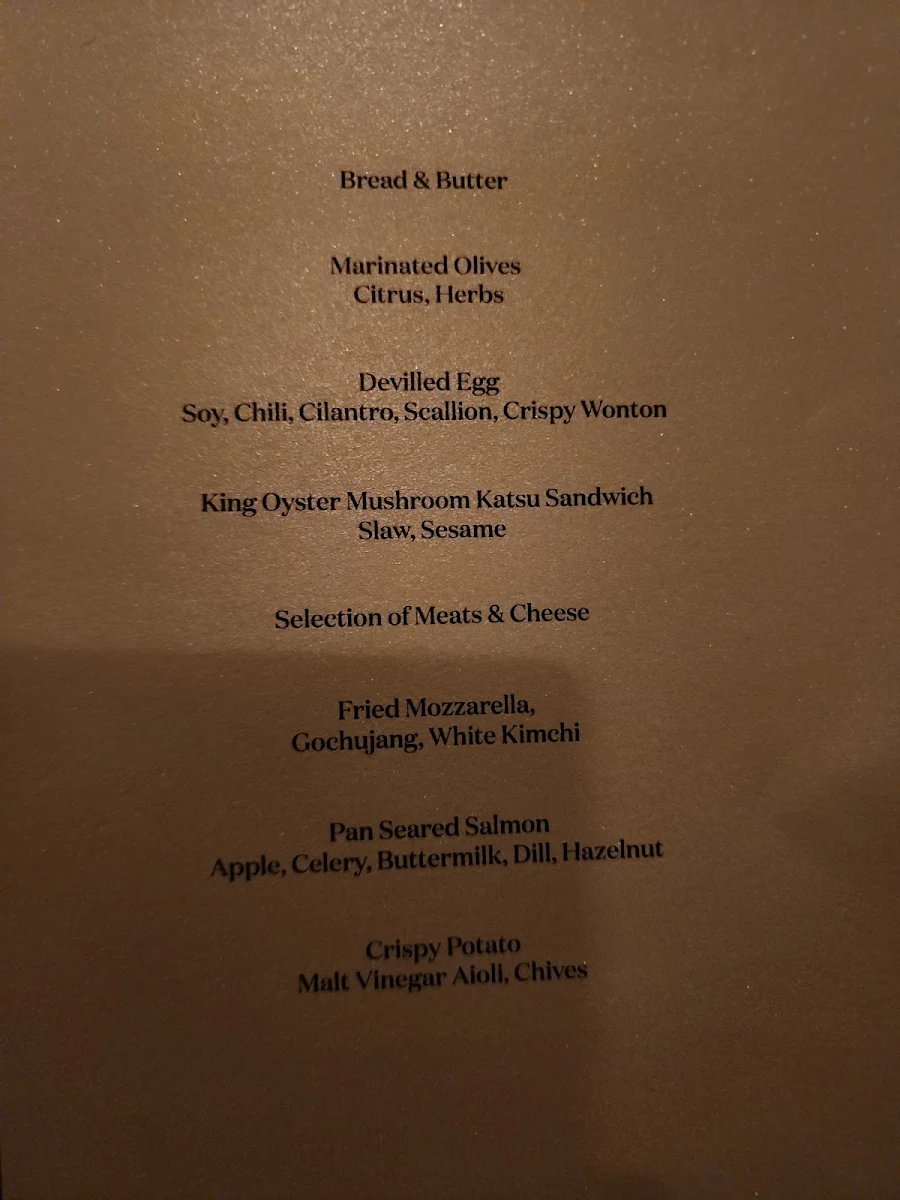 Menu, and/ore