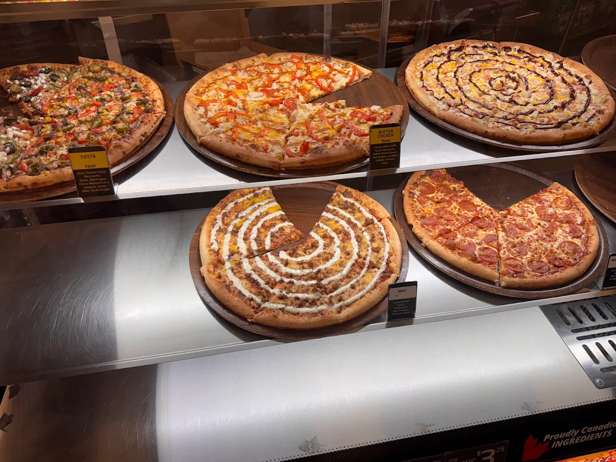 Menu, Freshslice Pizza