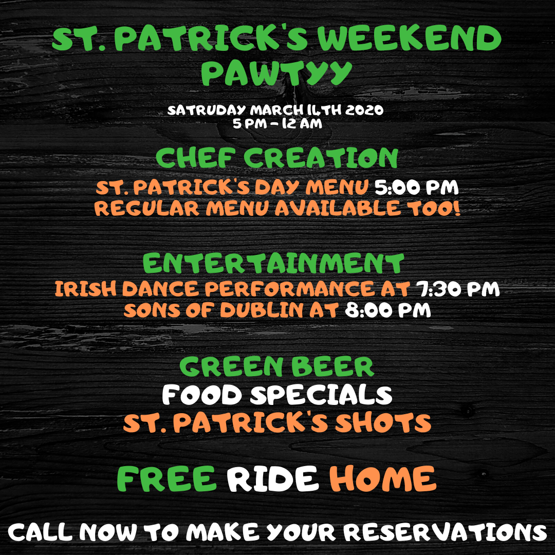 Menu, Lake Simcoe Arms Pub