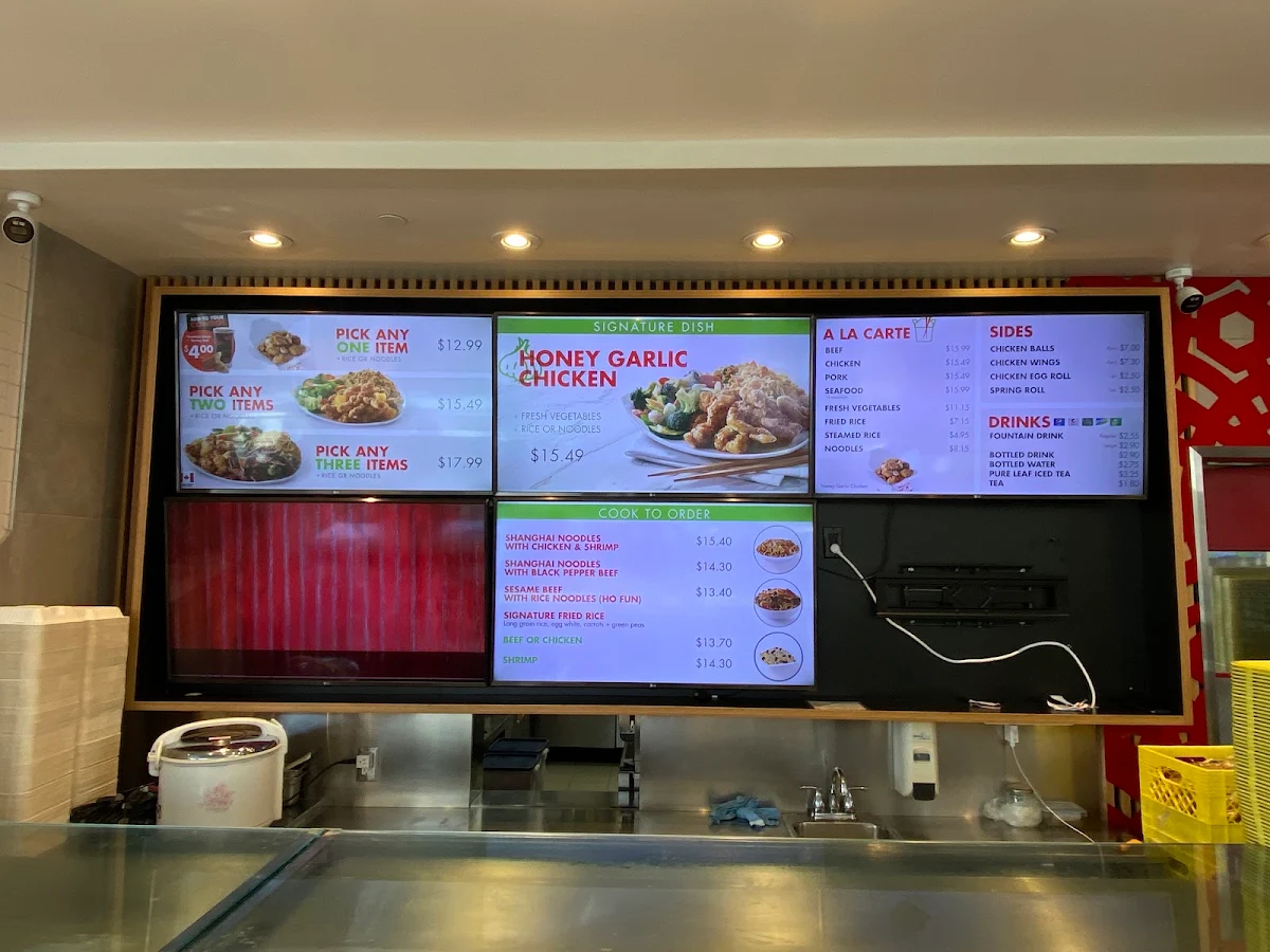 Menu, Manchu Wok