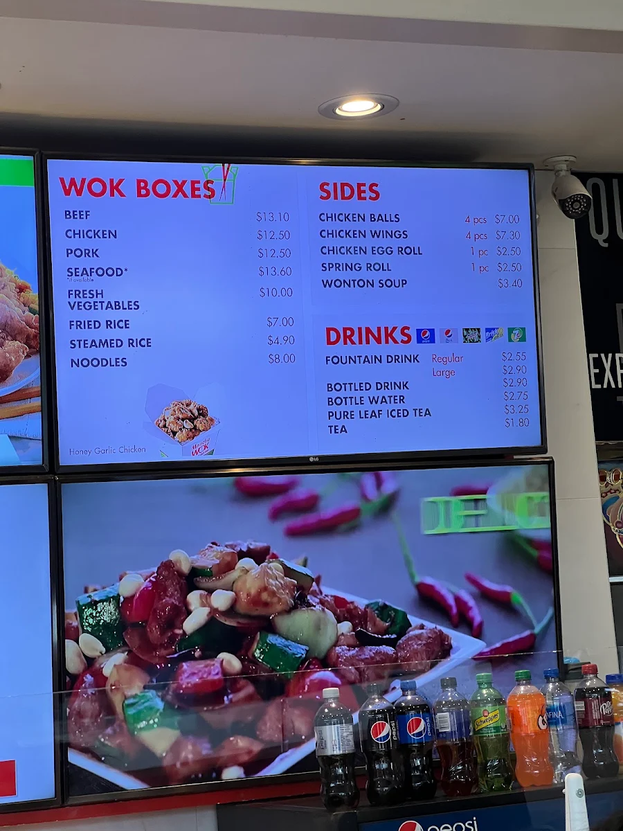Menu, Manchu Wok