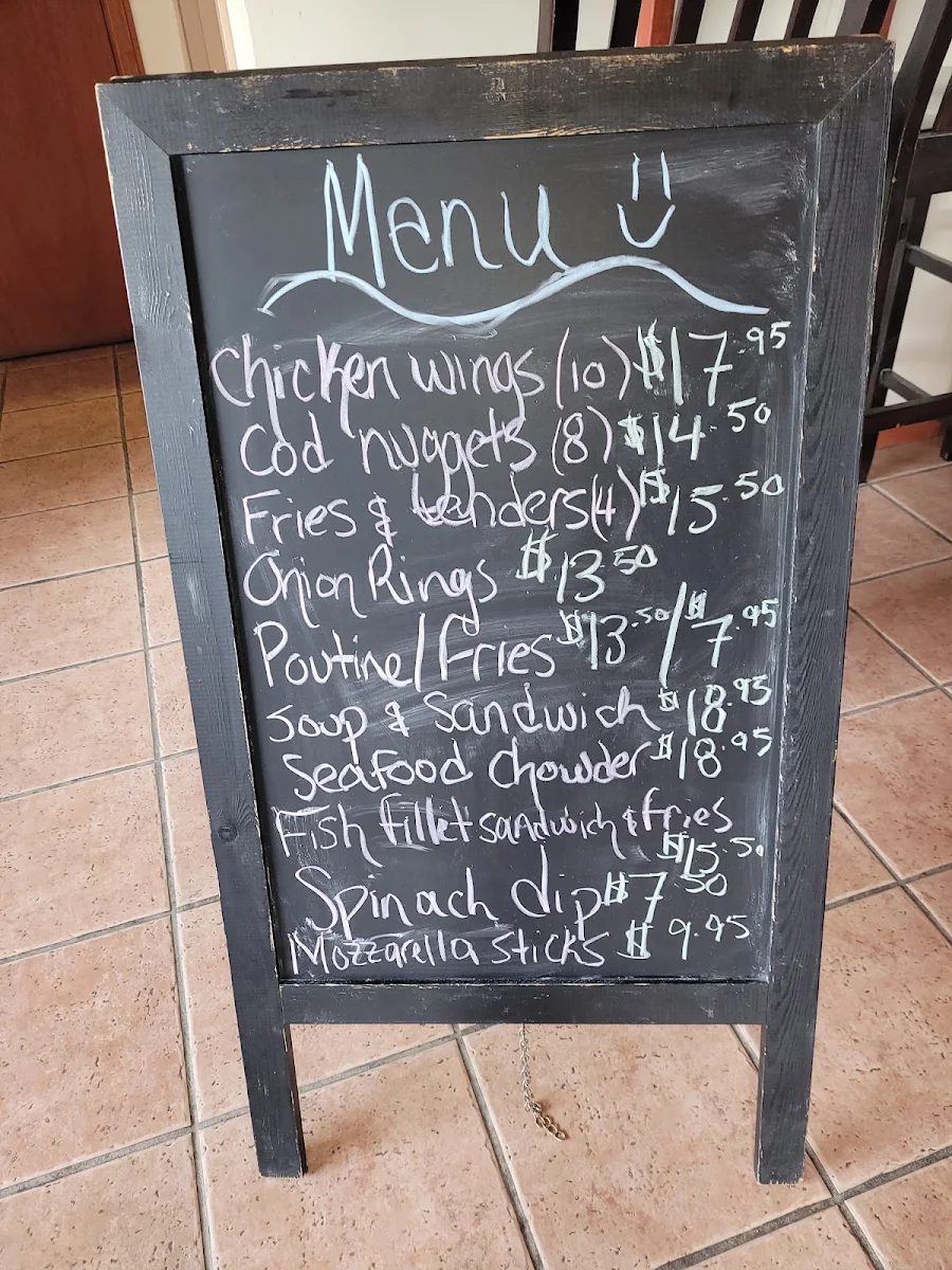 Menu, The Cat Stop Waterfront Pub