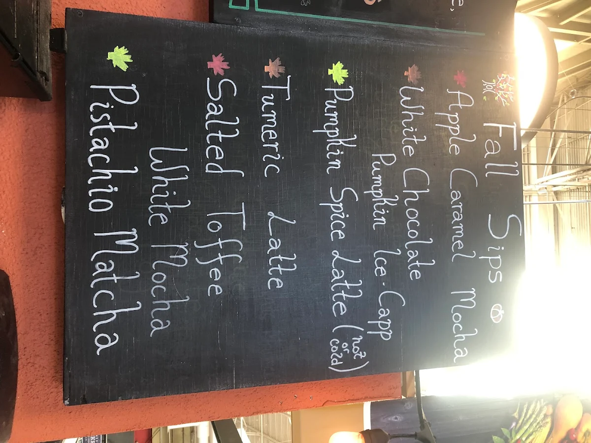 Menu, Serrinia Cafe