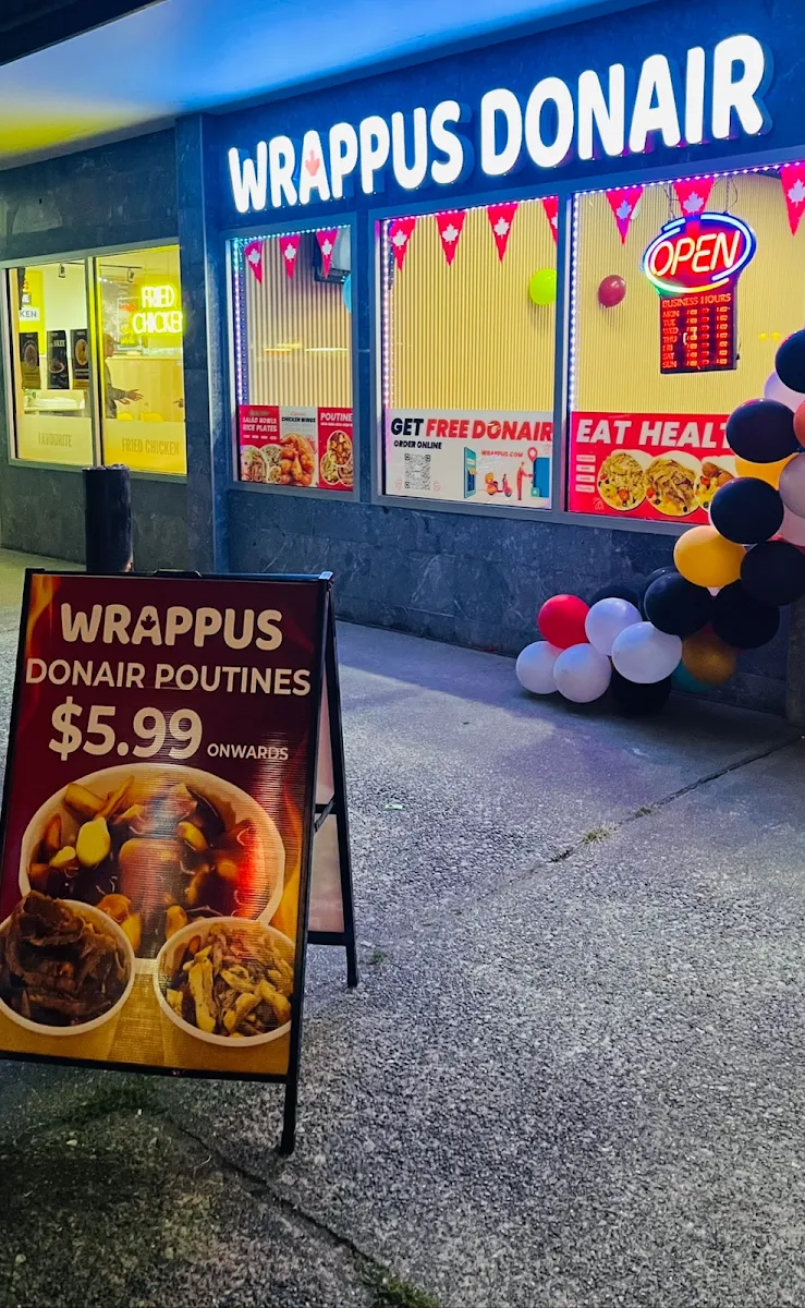 Menu, Wrappus Donair