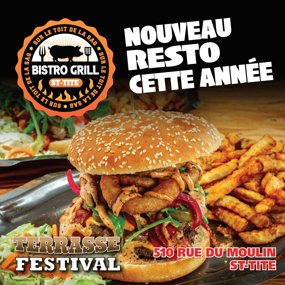 Menu, Terrasse du Festival Western