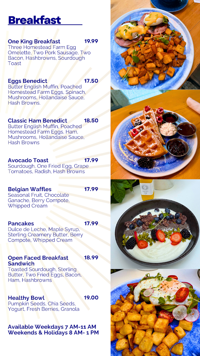 Menu, Daily Ritual Cafe