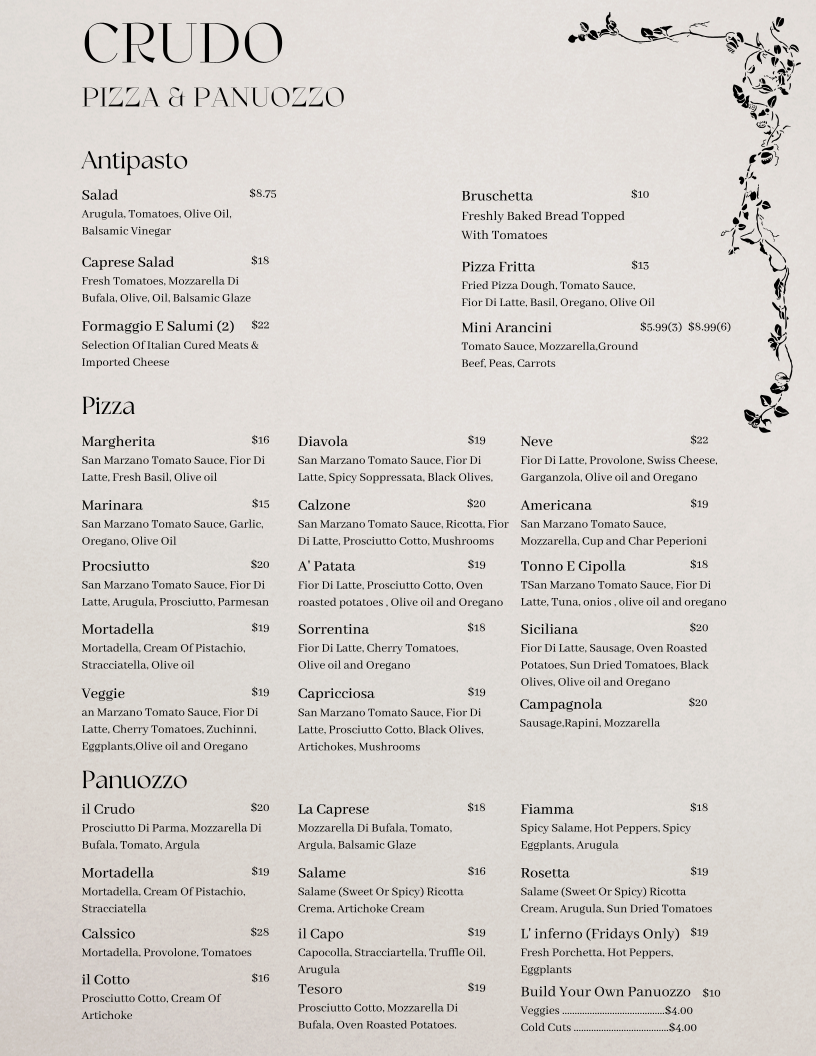 Menu photo 1