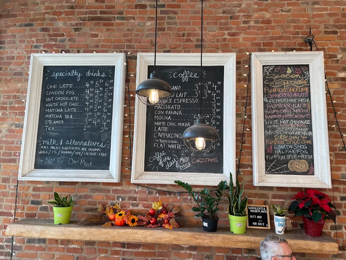 Menu, Kingston Coffee House