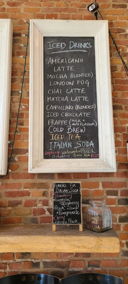 Menu, Kingston Coffee House
