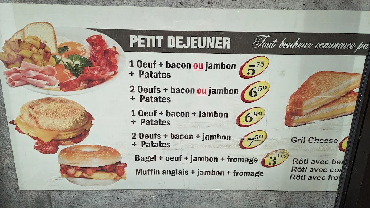 Menu, Cafe Meringue