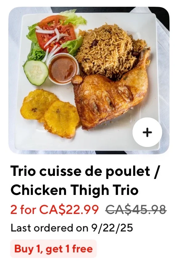 Menu, BBQ Creole