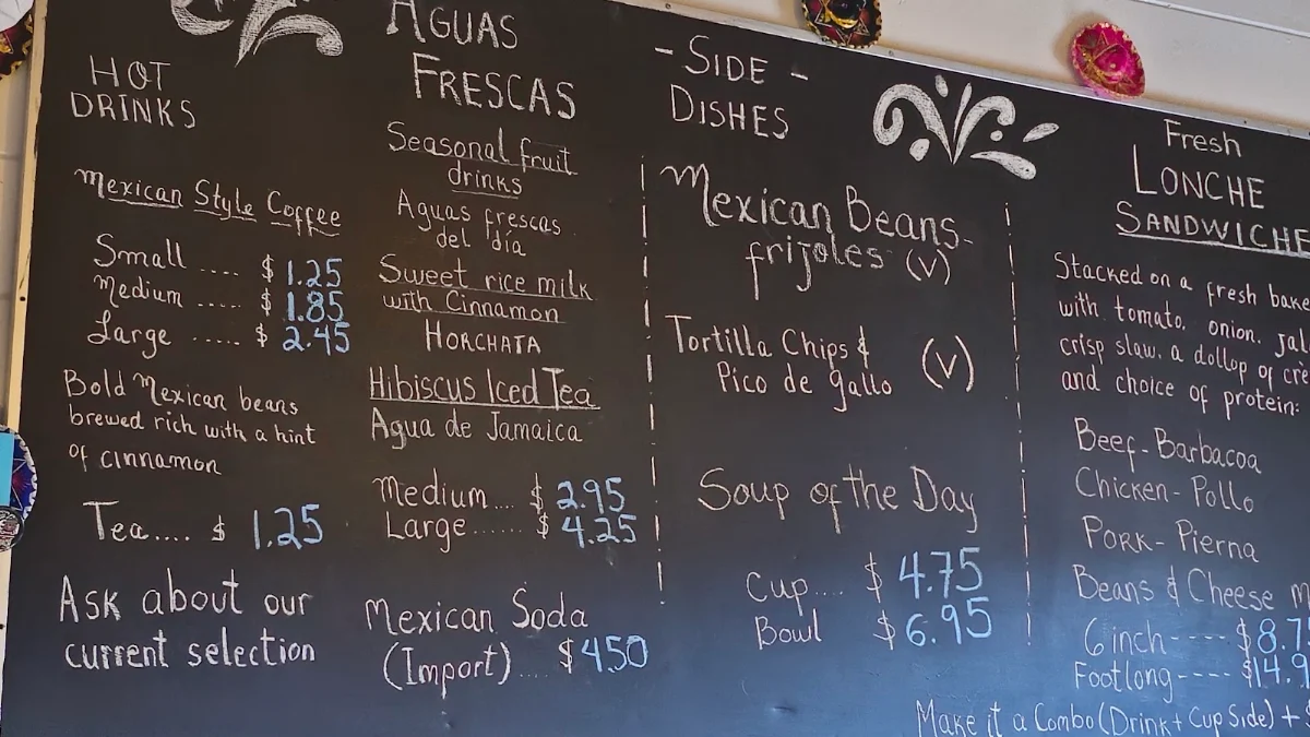 Menu, The Stagecoach Cafe