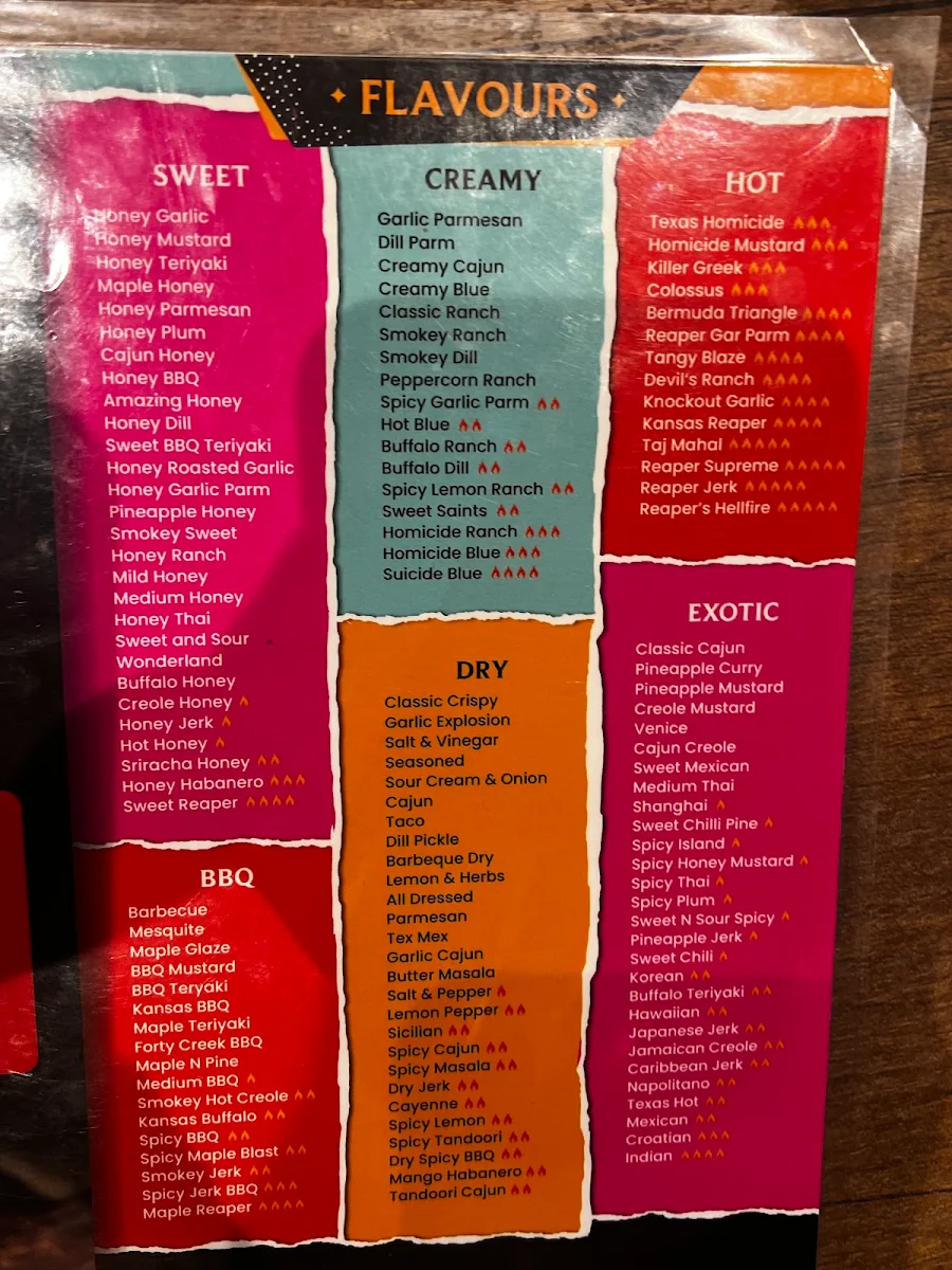 Menu, Wing Saints | Order Direct wingsaints.com