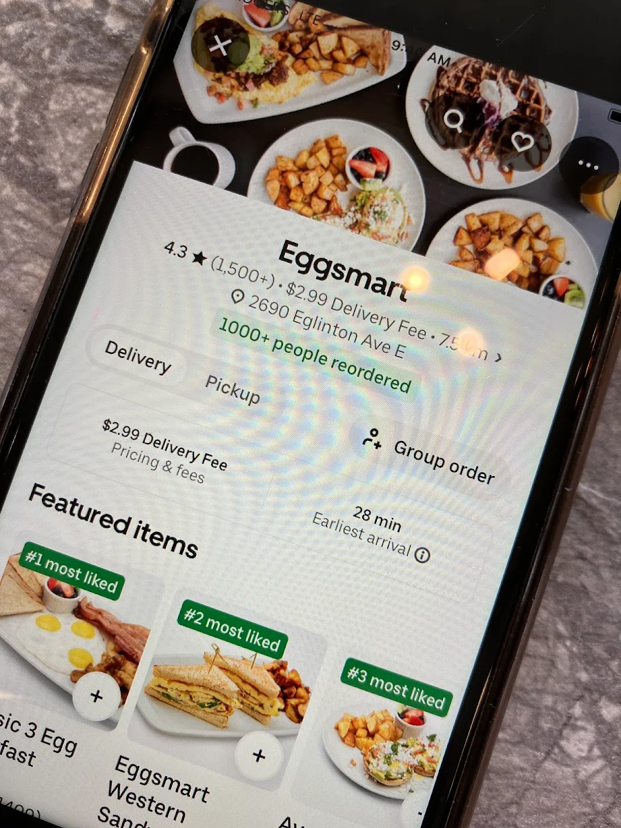 Menu, Eggsmart