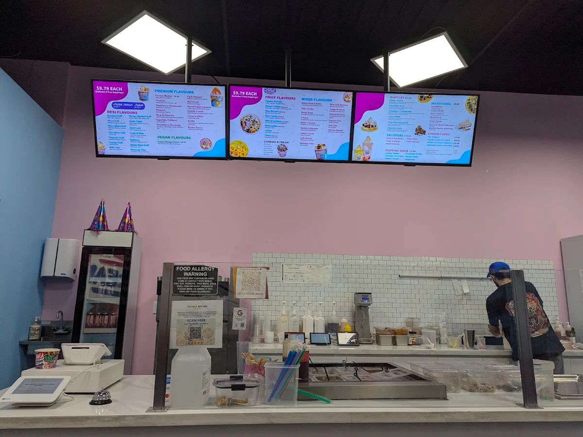 Menu, Rollz Ice Cream & Desserts Windsor