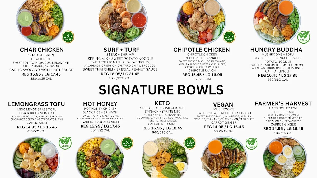 Menu, Imperfect Fresh Eats Etobicoke