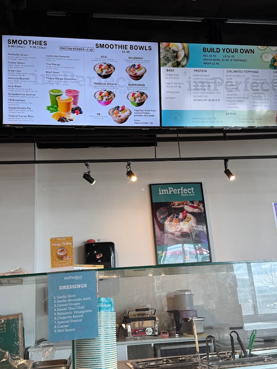 Menu, Imperfect Fresh Eats Etobicoke