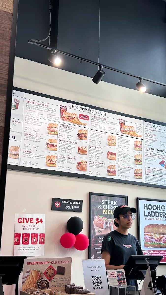 Menu, Firehouse Subs Burnaby Akimbo