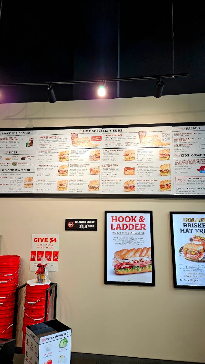 Menu, Firehouse Subs Burnaby Akimbo