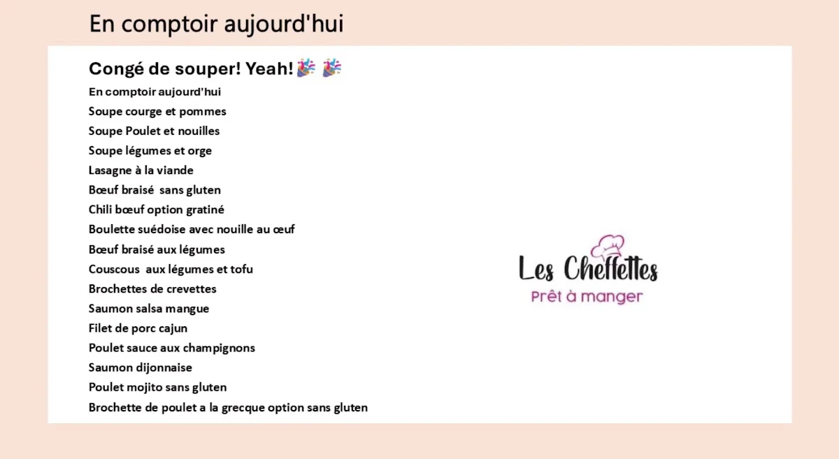 Menu photo 1
