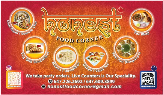 Menu, Honest food corner