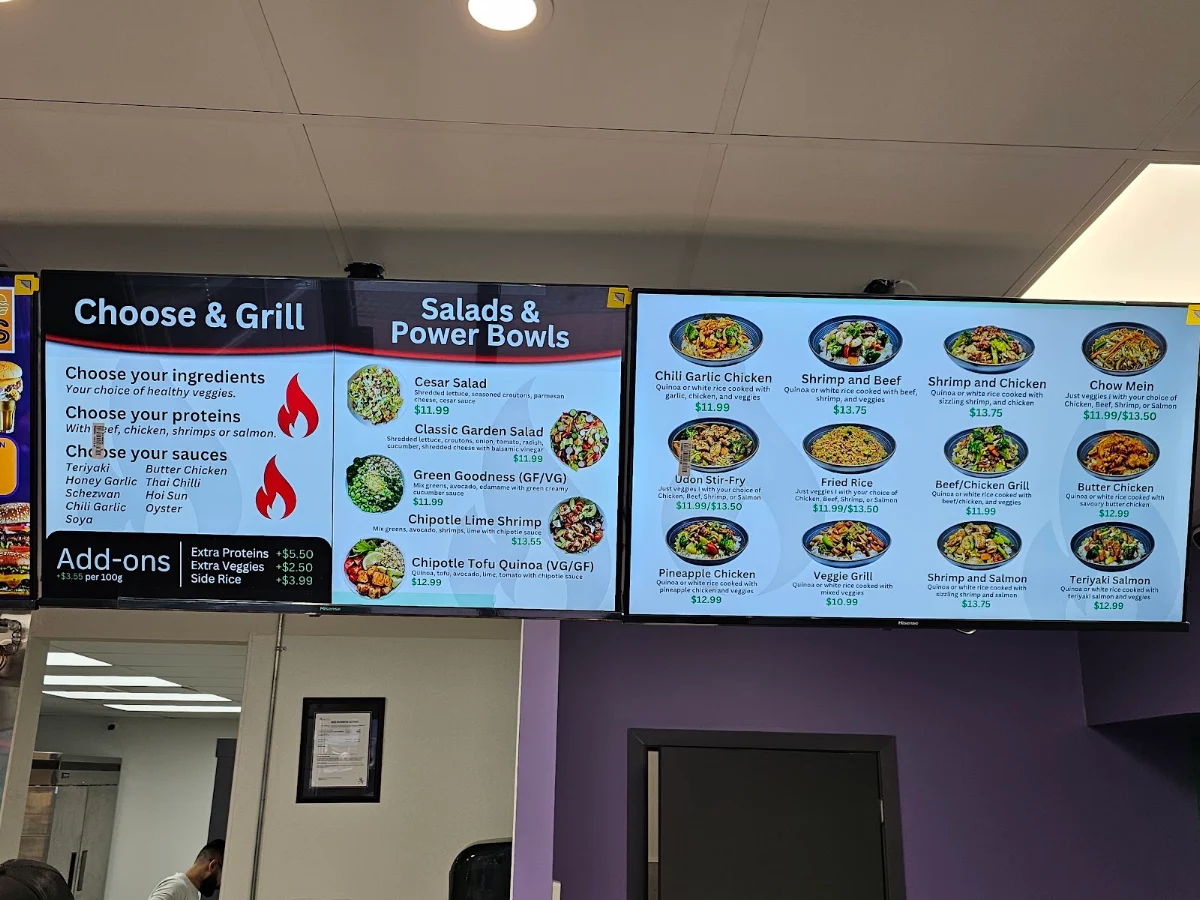 Menu, The Go Grill/ The Fancy Induced Burger