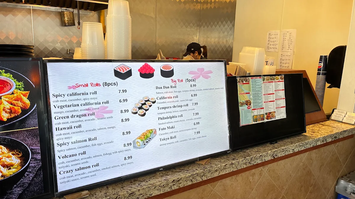 Menu, Dan Dan Asian Diner