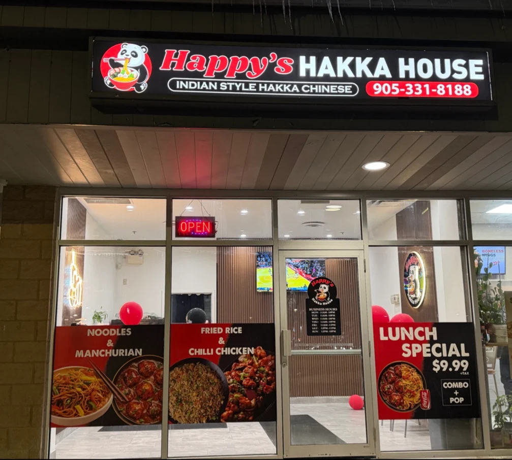 Menu, Happy's Hakka House