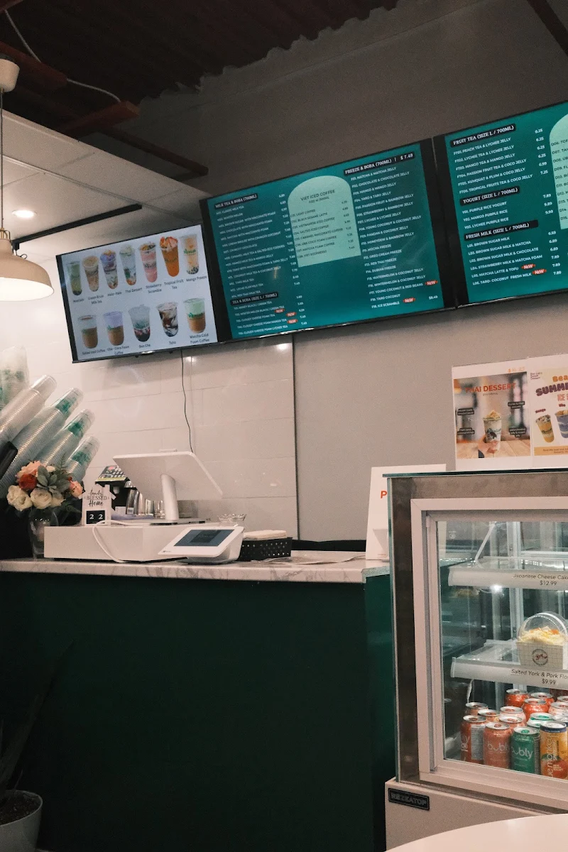 Menu, Bon Lab Bubble Tea & Desserts