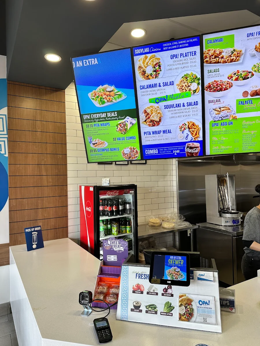 Menu, OPA! of Greece Grove on 17