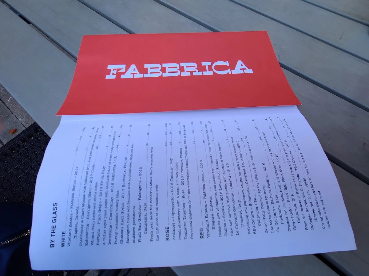 Menu, Fabbrica