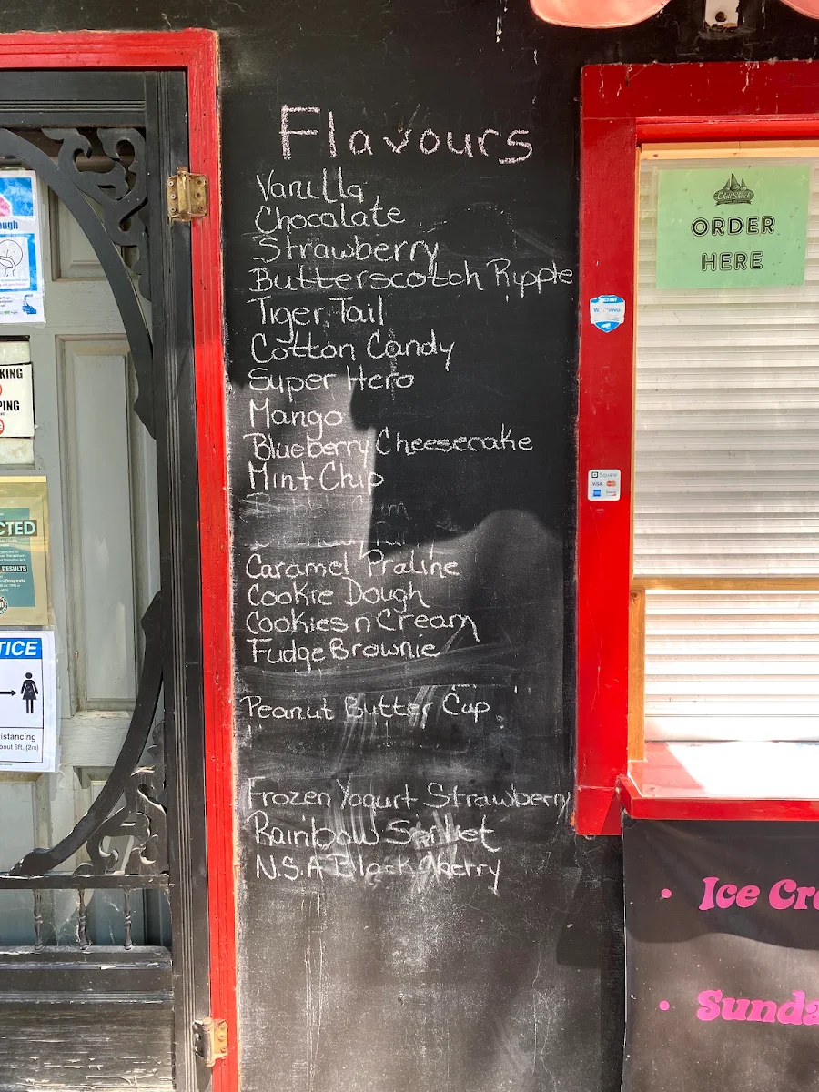 Menu, The Chill Shack