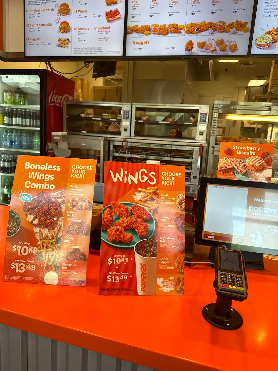 Menu, Popeyes Louisiana Kitchen
