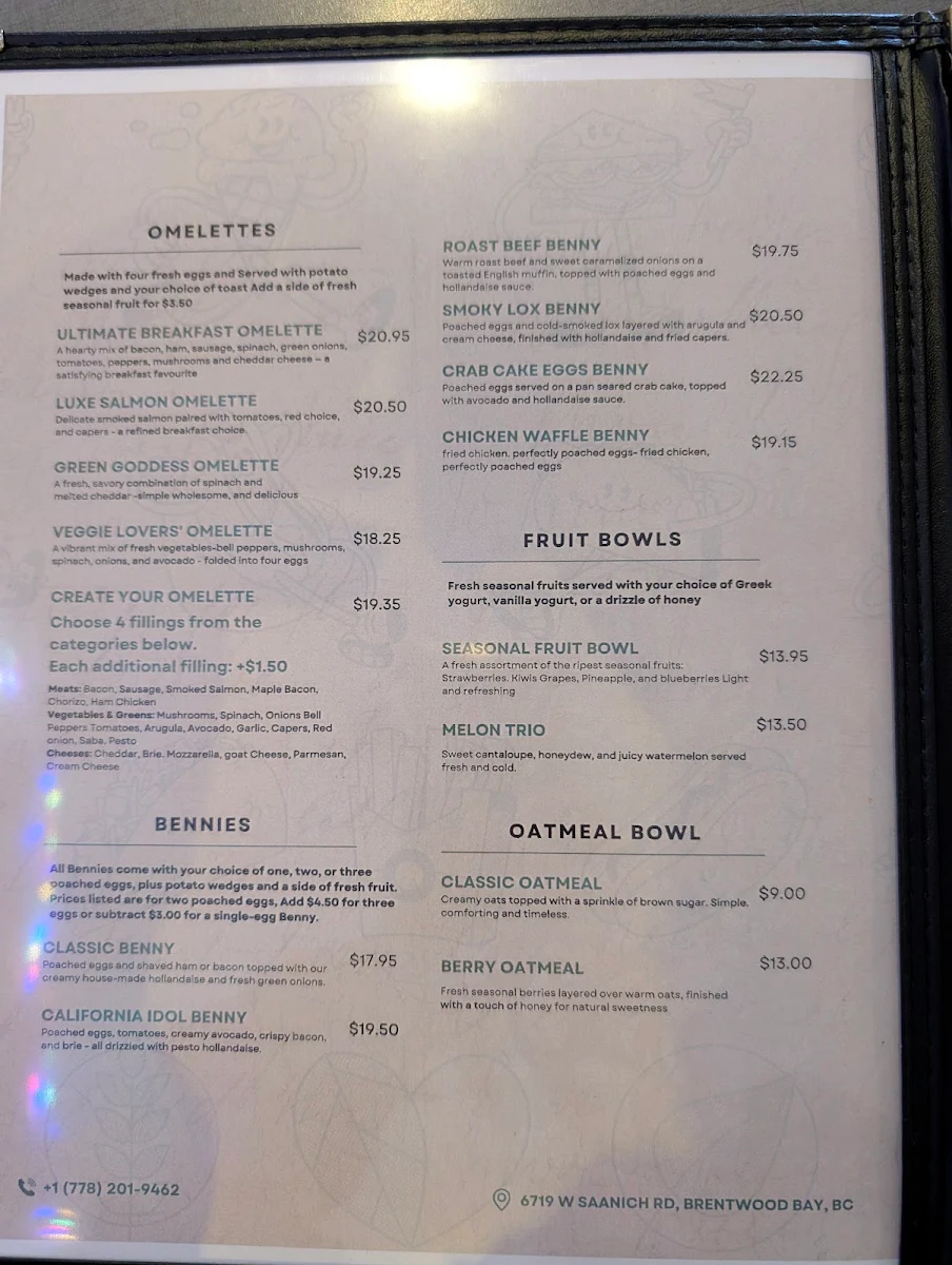 Menu, Garden Fork