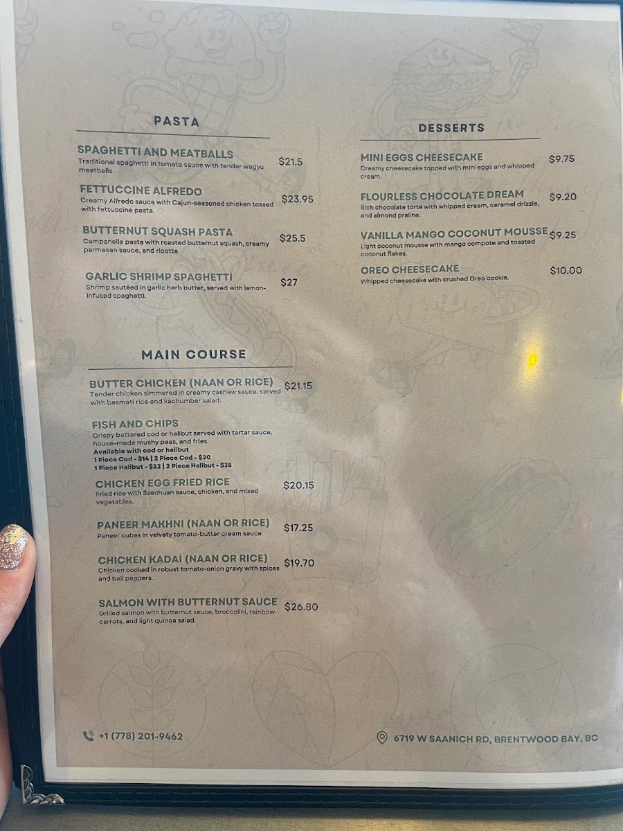 Menu, Garden Fork
