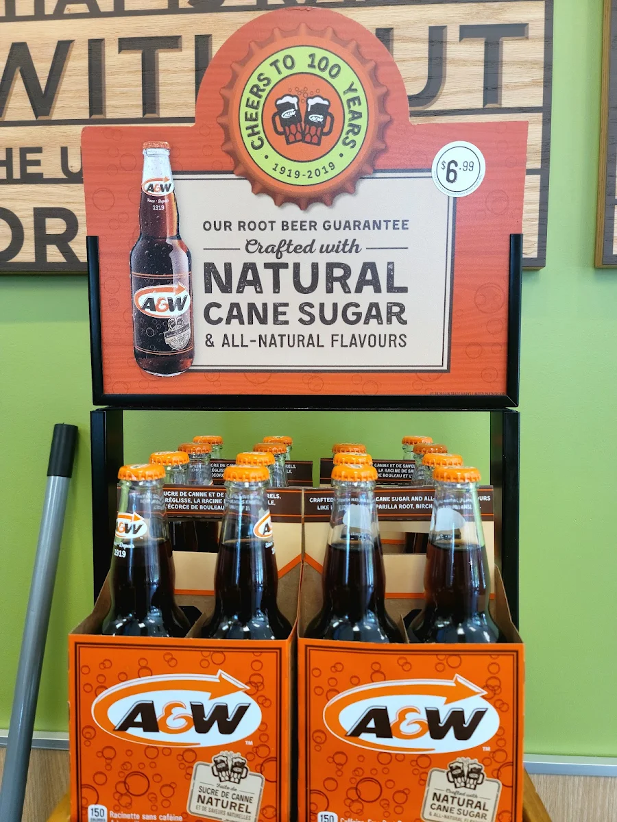 Menu, A&W Canada