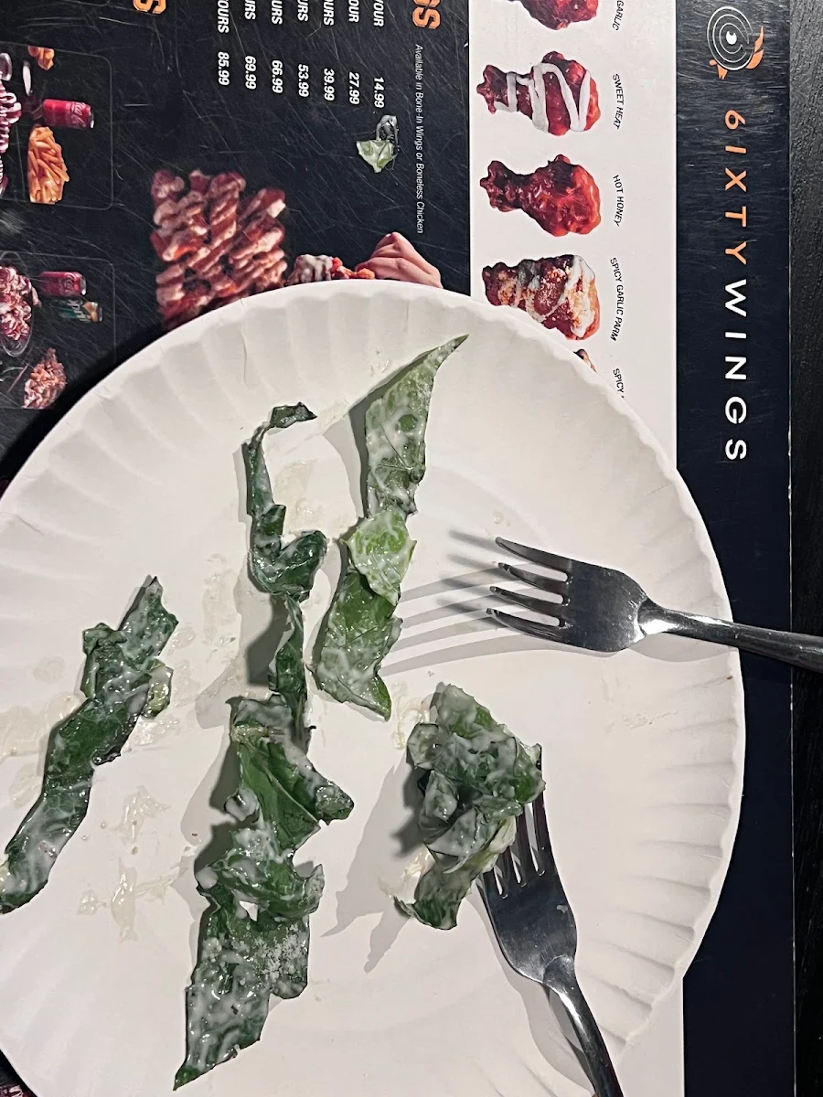 Menu, 6IXTY WINGS
